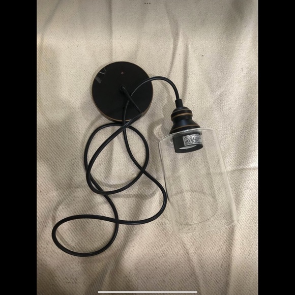 black pendant light, kitchen light, kitchen pendant light black with bronze new - Picture 5 of 9